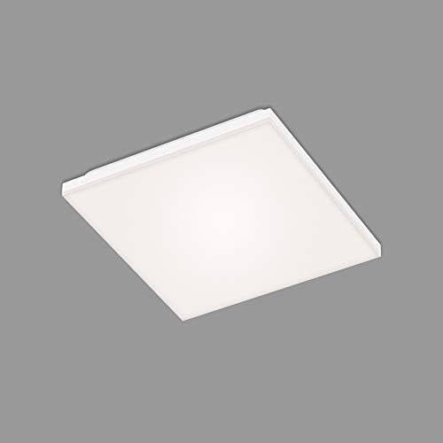 BRILONER Leuchten – LED Panel, LED Deckenlampe, rahmenlos, 12 Watt, 1.600 Lumen, 4.000 Kelvin, Weiß, 295x295x70mm (LxBxH)