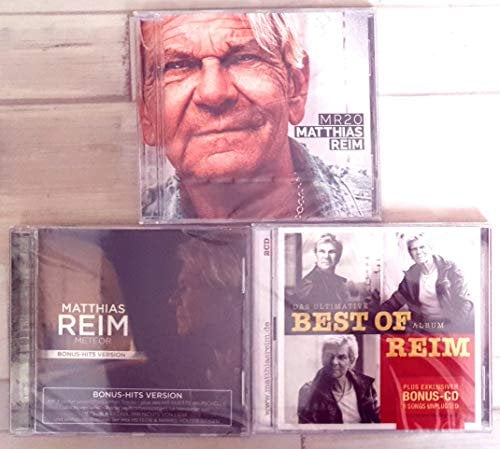 Best Of Matthias Reim 3 CD Set MR20/Meteor (Bonus-Hits Version, inkl. 8 neuen Songs, Live-Versionen und Remixen)/Das Ultimative Best of Album