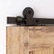 CCJH 15.5FT/68 cm Sistema De Puerta Corredera, Kit De Riel Para Puerta Corredera, Color Negro (Forma De T)