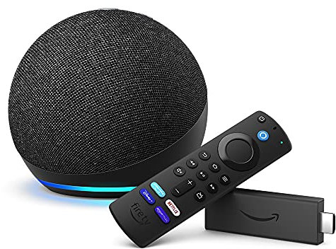 Entertainment Pack: Fire TV Stick 4K + Echo Dot (4th gen) Charcoal