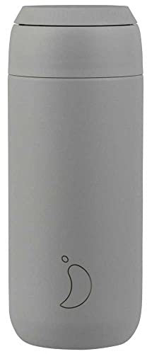 Chilly's Series 2 doppelwandiger Kaffeebecher aus Edelstahl in der Farbe Granite Grey mit einem Volumen von 500ml, B2B_C500S2GGRY