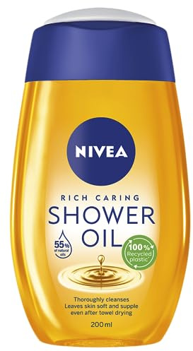NIVEA SHOW NATURAL OIL Doccia Gel Doccia 200ml - Olio doccia lenitivo per una pelle liscia come la seta