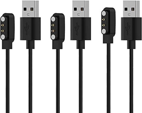 Austuo 3-Pack Replacement Charger for YAMAY SW023,Willful SW021 / SW025, Letsfit ID206 / ID205L / ID205U / ID205S / ID216,Umidigi Uwatch 3S / 3 / 2S 2 Charging Cable 3.3ft 100cm