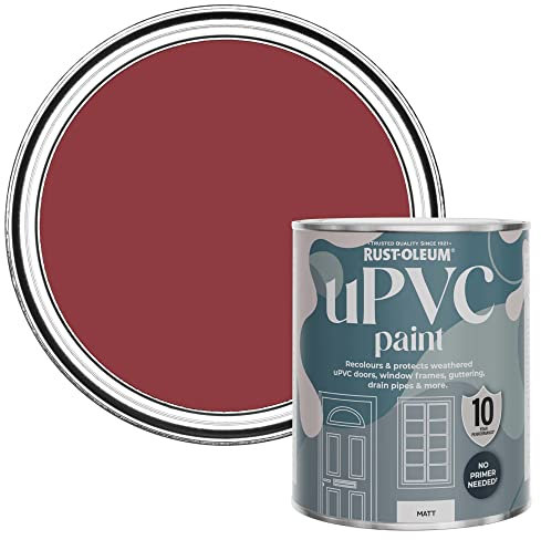 Rust-Oleum Red uPVC Door and Window Paint in Matt Finish - Empire Red 750ml