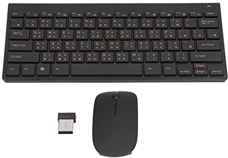 Combinazione Wireless di Tastiera e Mouse in Cinese Tradizionale Inglese, 78 Tasti Tastiera Ergonomica Completa da 2,4 GHz Tastiera per PC Silenziosa Bluetooth per PC, Laptop, Computer, Desktop