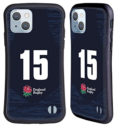 Head Case Designs Licenza Ufficiale England Rugby Union Posizione 15 2020/21 Giocatori Away Kit Custodia Cover Ibrida Compatibile con Apple iPhone 14