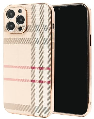 LINXUXIE Handyhülle für Apple iPhone 14 Pro Max, Mode Leder Handyhülle, Weich TPU Fallschutz Stoßfest Schutz Metallrahmen Handyhalterung Frauen