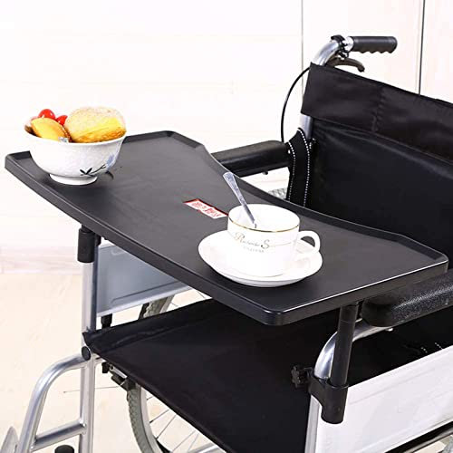 GAVALE Wheelchair Lap Tray Table with 2 Cup Holders, Removable Wheelchair Tray Wheelchair Lap Universal Trays Desk for Elderly Disabled Eating Reading Writing