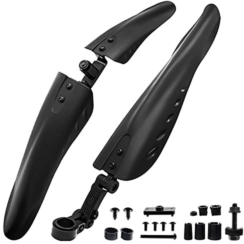 Taeku Fahrrad Schutzblech Mountainbike Verstellbare Universal Schutzbleche Set 24-29 Zoll Vorne Hinten Fahrradschutzblech Radschutz Fahrrad Schmutzfänger für Citybike (Vorne 56cm)