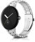 Rosok Armband Kompatibel mit Google Pixel Watch 3 41mm/2, Herren & Damen Rostfreier Edelstahl Ersatzband für Google Pixel Watch (Silber)