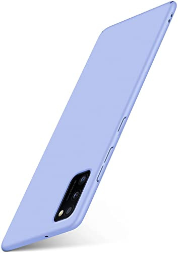 moex für Samsung Galaxy A41 Hülle Ultra Dünn, Schutzhülle mit erhöhtem Kameraschutz, Slim Cover Hardcase Backcover, Dünnste Handyhülle Minimalistisch Alpha Case, Pastell Flieder