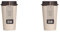 Circular Now Cup - 12oz/340ml Reusable Coffee Cup Made from Recycled Single Use Cups. (Cream & Cosmic Black) (Pack of 2)