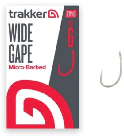 Trakker Wide Gape Haken, Mikro-Stacheln, 10 Stück