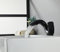 Waschbeckenarmatur, mattschwarz, Wasserfall, Badezimmer-Wasserhahn, Einloch-Waschbecken, Waschtischarmatur, kreatives Design, WC, Waschtischarmatur, Messing