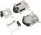 de puerta corredera de armario, kit de puerta corrediza de armario, repuesto para ruedas de puerta corredera de armario, rodillos guías de puerta corredera compatibles con puerta de armario (Black)