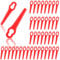 OFFCUP Lame in Plastica, 110 Pezzi Lame di Ricambio in Plastica, Lame per Tagliaerba Plastica, Lame per Decespugliatori di Plastica per Einhell GC-CT 18/24 Li,ECC (Rosso)