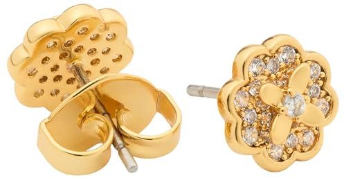 Kate Spade New York Heritage Bloom Mini Studs, Clear/Gold