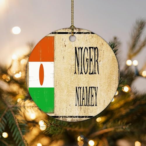 Nikolaus Nikolaus-Weihnachtsdekoration, Andenken, Niger-Andenken, lustig, Weihnachtsbaumdekoration, 7,6 cm