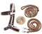 LarDen Hobby Horse Zubehör - Set Perfect Combination - Halfter, Zügel, Führstrick für Große M Steckenpferd - Braun, Stockpferd Set, Hobby Horsing Pferd zum reiten, Spielzeug Kinder, Spielpferd