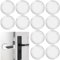 Sheryl&Rain 12 Stück Türstopper Wand selbstklebend, Türpuffer Wand Transparent, Silikon Wandtürstopper Ø 40 mm, Leiser Wandschutz für Türklinkenpuffer, Schlafzimmer und Küche Türpuffer Wand