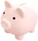 GGTTNRT Tirelire cochon Piggy pièce de monnaie - Tirelire pour enfants - Pour décoration de la maison, cadeaux d'anniversaire, Noël, Halloween (rose chair)