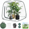 Serre en film plastique 100 x 100 x 97 cm - Tente pop-up pour l'hiver - Protection des plantes - Résistante au gel - Pour plantes
