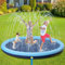 BUOAZR Tapis de Jet d'eau Jouets pour Enfants, 170 cm Tapis de Pulvérisation Antidérapant, 0,55mm Épaisseur Anti-Déchirure, PVC Sprinkler Splash Pad, Jeu d'eau Exterieur Été pour Enfant Chien
