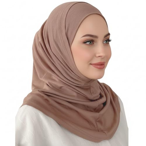 ZOKAK, Two pieces hijab, Amira hijab, Instant Hijab Scarf For Women, Practical Amira Jersey Hijab, Women Muslim Instant Hijab