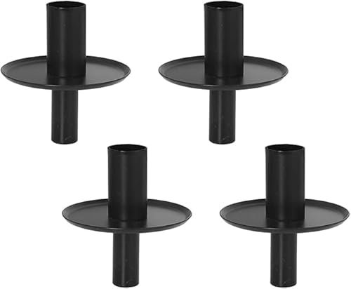 Elegant Table Centerpieces Wine Bottle Toppers Taper Candle Holders Bottle Insert Iron Candlestick Pack of 4Pcs
