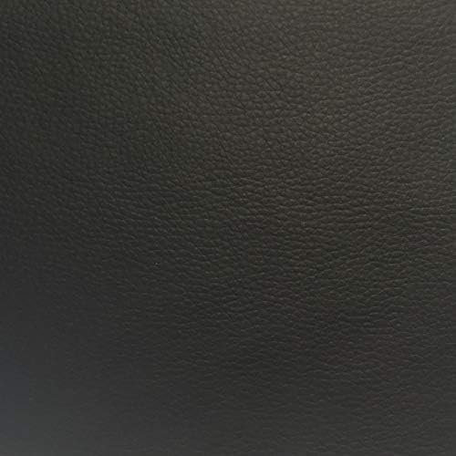 Kt KILOtela - Tela de Polipiel para Tapizar Sillas, Cojines, Asientos, Muebles, Tapicería, Forrar Objetos, Manualidades, Resistente a Desgaste, 100 cm Largo x 140 cm Ancho, Negro, 1 Metro