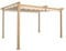 Angel Living 4 x 3 m Pergola en Aluminium, Coulissant rétractable, Tissu en Polyester de Haute densité, Hydrofuge et résistant aux Rayons UV, abri de Jardin pour Jardin, terrasse Beige