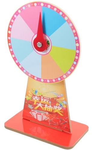 Yardwe Roue de Jeu Rotative en PVC pour Fête Roulette de Fortune Portable Accessoires de Jeux Activités Événementielles 1 Pièce