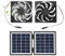 Ventilateur D'Échappement Solaire Etanche - Ventilateur Solaire 2 en 1 12V 10W | Circulation D'Air Éfficace, Résistant À la Pluie et aux Intempéries, pour la Climatisation des Serres, les Gara