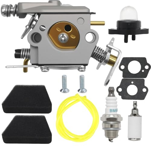 Hoypeyfiy WT-625 Vergaser mit Luftfilter Benzinfilter, Ersatz für Partner 351 352 370 371 390 Ersatz für McCulloch Mac 333 335 338 435 436, Ersetzt WT-39 C1Q-W9