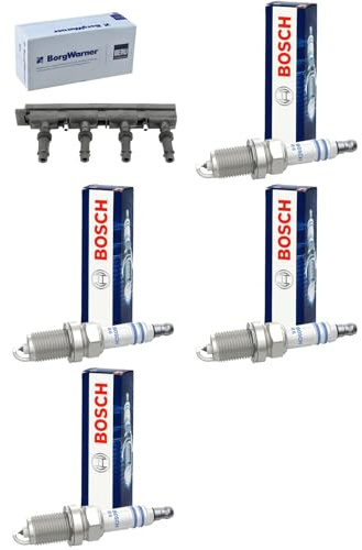 Borgwarner (beru) Zündspule + 4x Zündkerzen | ZSE185 + 0 242 230 626 passend für 1.2 1.4