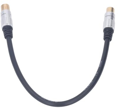 Gold Plating Joints RG59U Coaxial TV Cable TV9.5MM Male to Female Cable Safer Use for Indoor/Outdoor Use 1pc