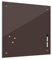 Bilderdepot24 Memoboard 40 x 40 cm | Farben | Braun | abwaschbare einfarbige Glas-Magnettafel mit Halterung Magneten Stift 1300a