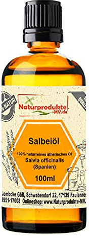 Salbeiöl (100 ml) 100% naturreines ätherisches Salbei Öl