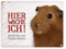 Metallschild mit Meerschweinchen Motiv und Spruch: Betreten auf eigene Gefahr - Hier wache ich!