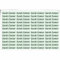 Indigos UG Namensaufkleber Kinder Schule - 150 Sticker - 36x7 mm - Aufkleber selbst gestalten - Namensschilder selbstklebend Kindergarten, Sticker KITA, Brotdose, Flasche, Federmappe, Stifte - mint