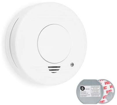 Smartwares Rauchmelder mit Magnetbefestigung, 85dB Alarmton für zuverlässigen Brandschutz