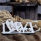 Deko Aufsteller LOVE mit Herzen und Hunde Motiv « WEST HIGHLAND WHITE TERRIER » Größe ca. 20 x 8 cm - Dekoration Schild Home Accessoires - Liebe Herz Hund Hunderasse