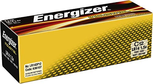 Energizer® Batería industrial para bebé, C, LR14, 1,5 V (12 unidades), recibirás 1 paquete de 12 unidades