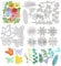 19 Pcs Stanzschablonen Blumen Schmetterlinge Schneiden Schablonen Stanzformen Metall Prägeschablonen Set Stanzschablonen Blumen Blätter Stanzschablone Schmetterlinge Frühling