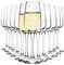 Homiu Crystal Champagne Flutes Set | Set of 12 | 230 ML | Florence Collection | Decorative Drinking Glassware Wine Prosecco Glasses | Gift for Women, Men, Wedding, Christmas | Dishwasher Safe