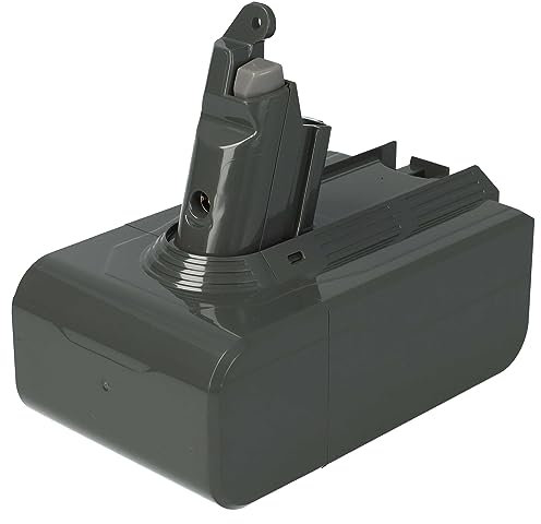 EXTENSILO 1x Akku kompatibel mit Dyson V6 Top Dog, V6 Slim, V6 Motorhead Pro Exclusive Staubsauger Schwarz (5000 mAh, 22,2 V, Li-Ion)
