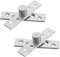 2 Pcs Center Pivot Hinges 360 Degree Rotation Door Pivot - Durable Stainless Steel Hidden Hinges for Cabinet Window