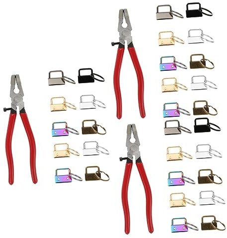 EXCEART 150 Stk Lanyard-clip Schlüsselkarabiner Kabelendklemme Handgelenkbandage Lanyard-verschluss-hardware Schlüsselhalter Schäkel Schlüsselanhänger Taschen Kohlenstoffstahl