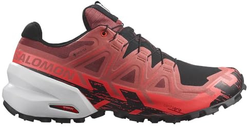 Salomon Spikecross 6 GTX 472707, Mens Running Shoes, red, 44 2/3 EU