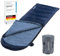 Skandika Deckenschlafsack Dundee Flanell | Baumwolle, Luxus-Qualität, koppelbar, Doppelschlafsack, 3 Jahreszeiten, bis -20°C, 220 x 80 cm/ 220 x 160 cm | Outdoor Camping Schlafsack (Indigo RV Links)
